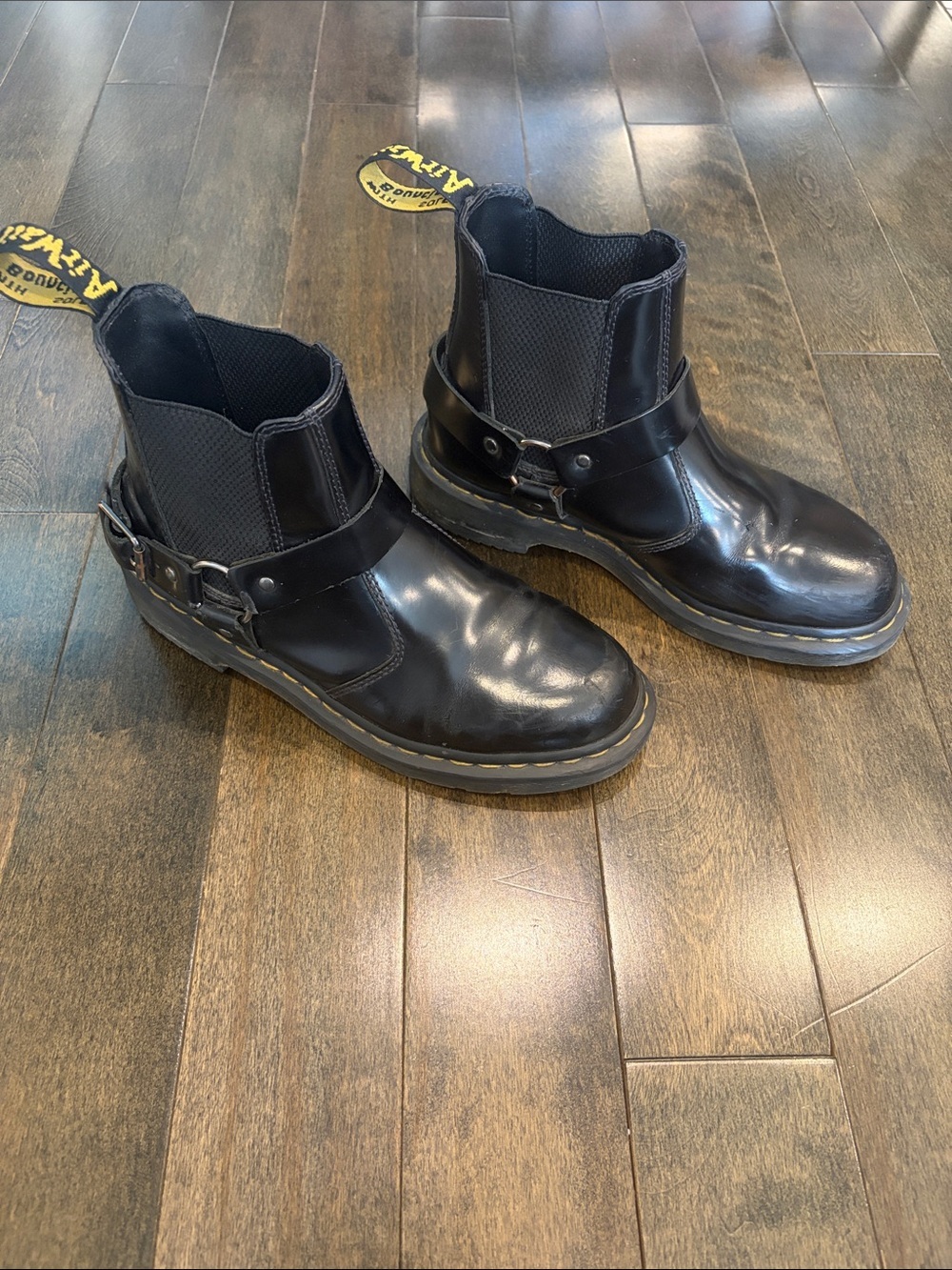 Dr. Martens Black Leather Harness Chelsea Boots